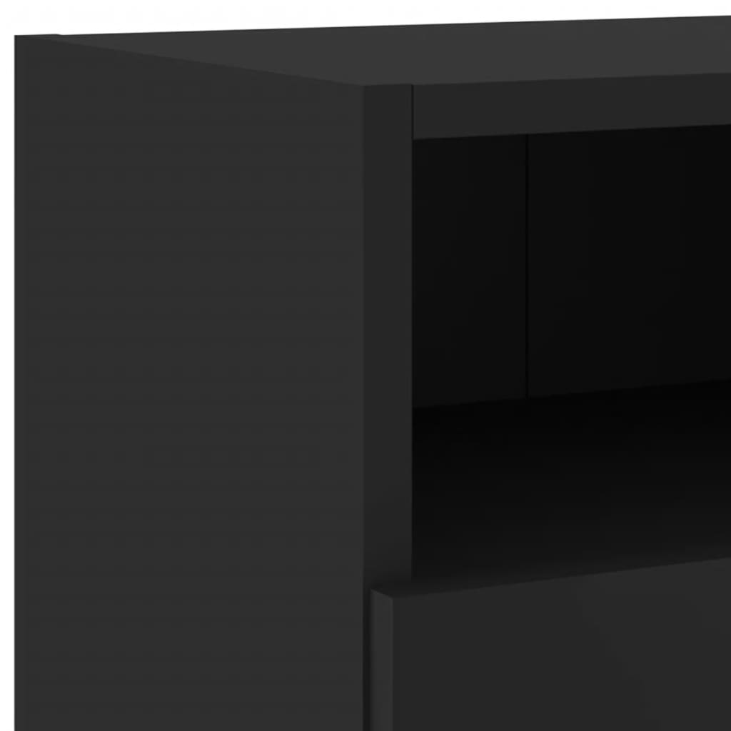vidaXL 5-dijelni zidni TV ormarići crna od konstruiranog drva