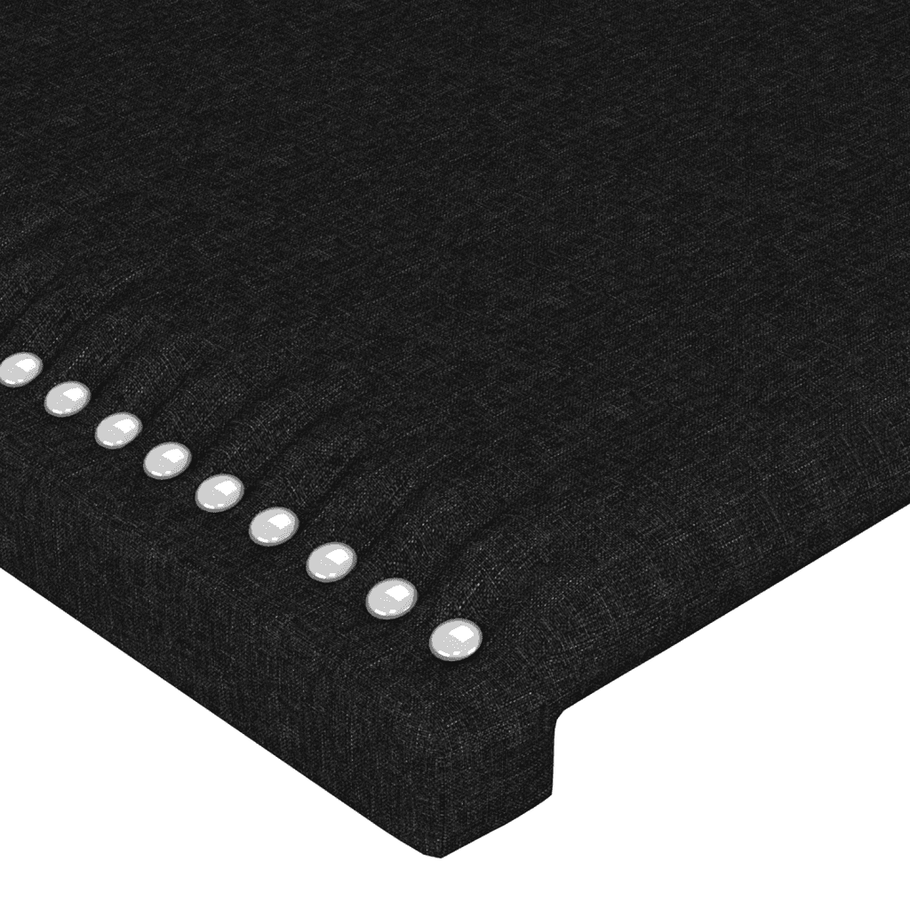 vidaXL Krevet s oprugama i madracem crni 160x200 cm od tkanine