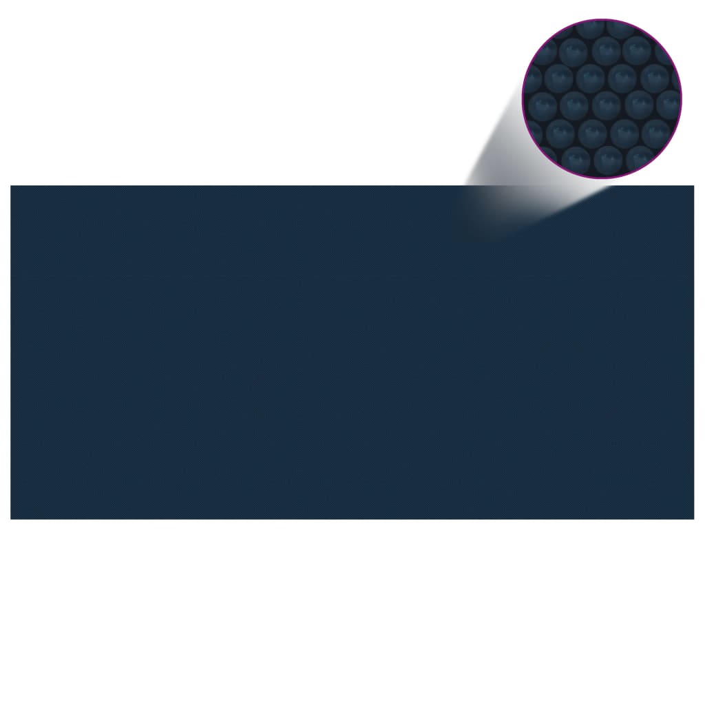 vidaXL Plutajući PE solarni pokrov za bazen 450 x 220 cm crno-plavi