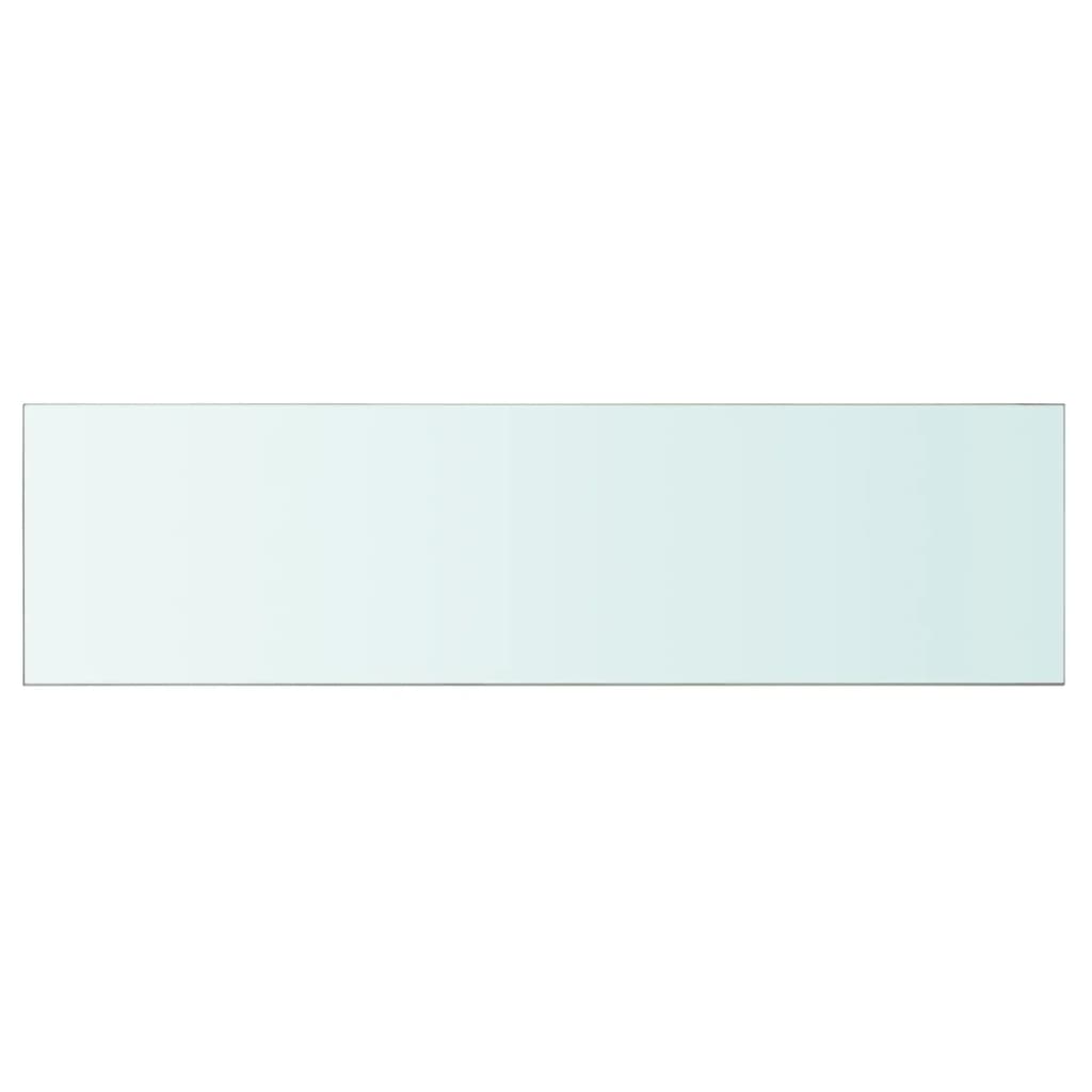 vidaXL Ploča za police staklo prozirna 110 x 30 cm