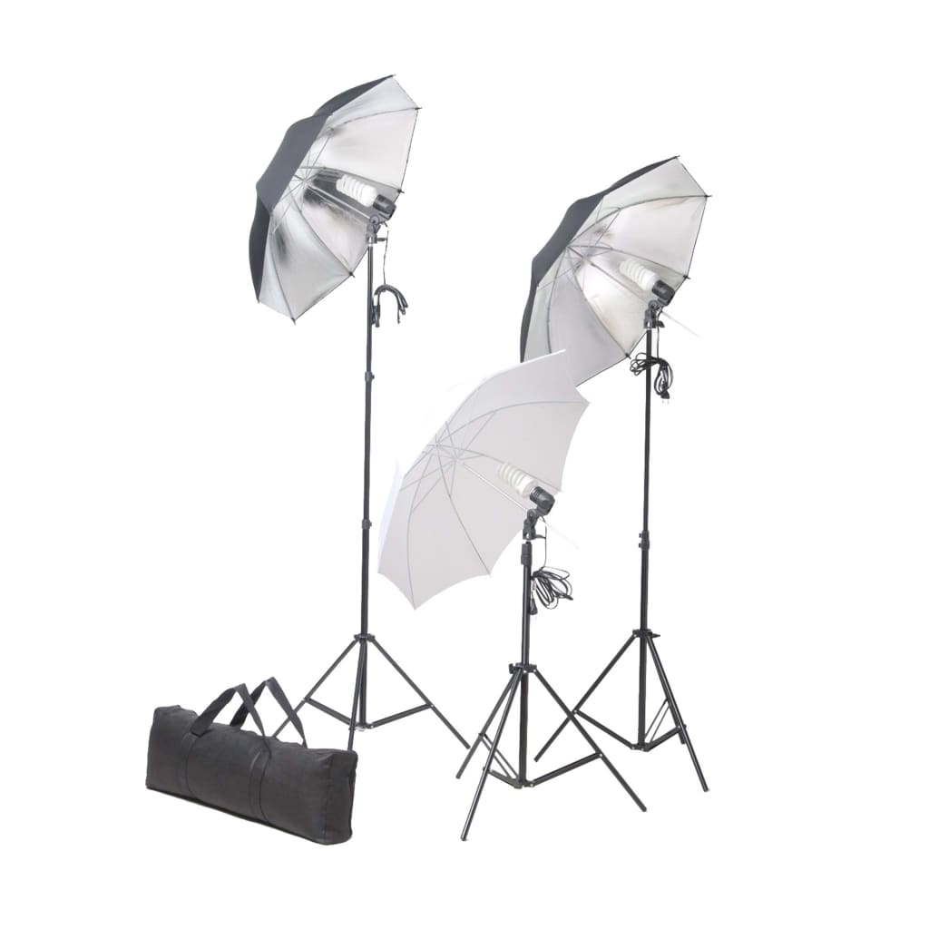 vidaXL Fotografska oprema: svjetla, kišobrani, pozadina i reflektori