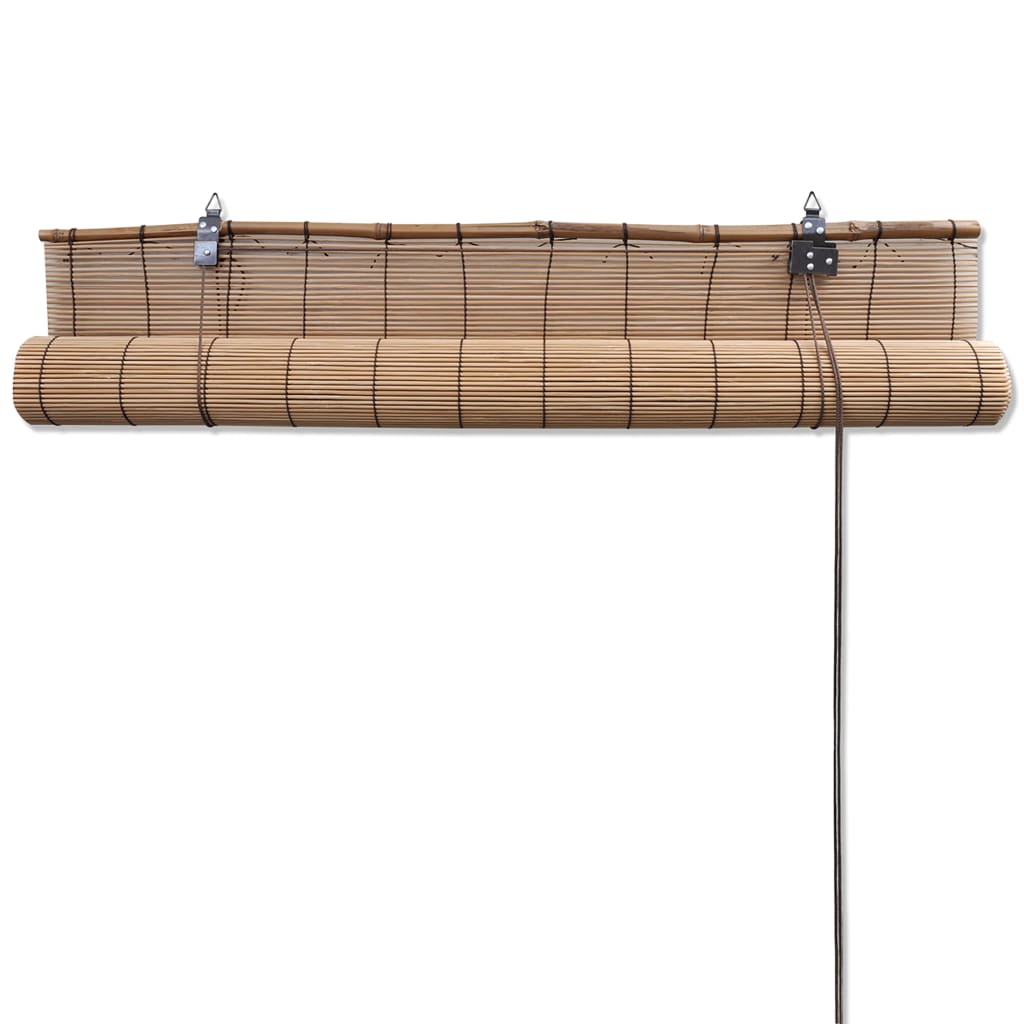 Smeđe rolete od bambusa 140 x 160 cm