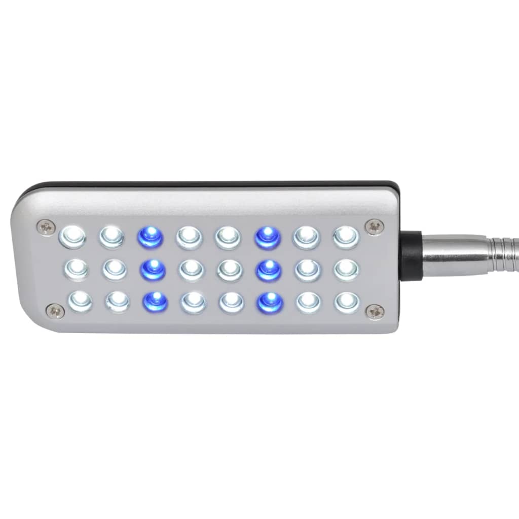 LED bijela i plava svjetiljka za akvarij 24 žaruljica
