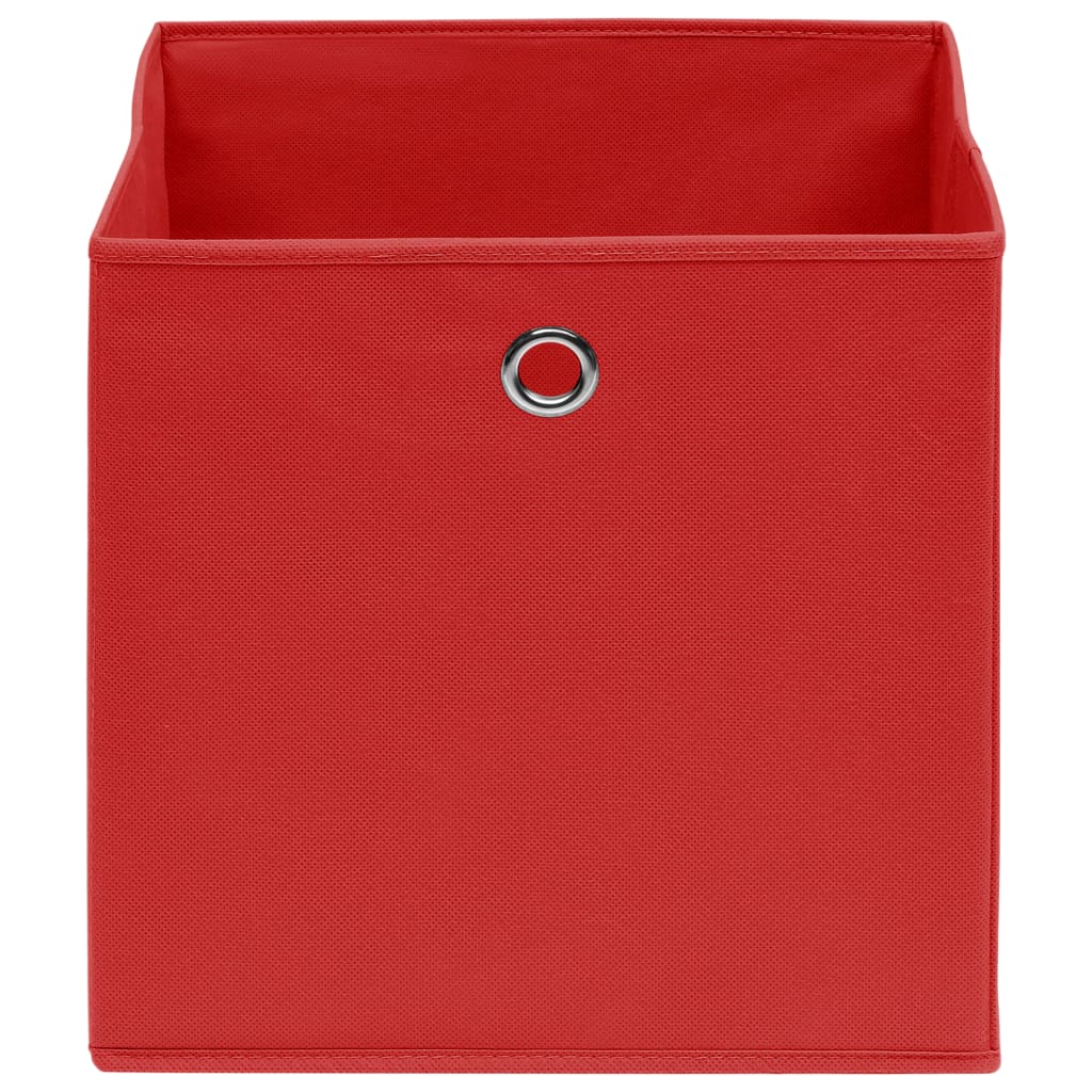 vidaXL Kutije za pohranu 4 kom crvene 32 x 32 x 32 cm od tkanine