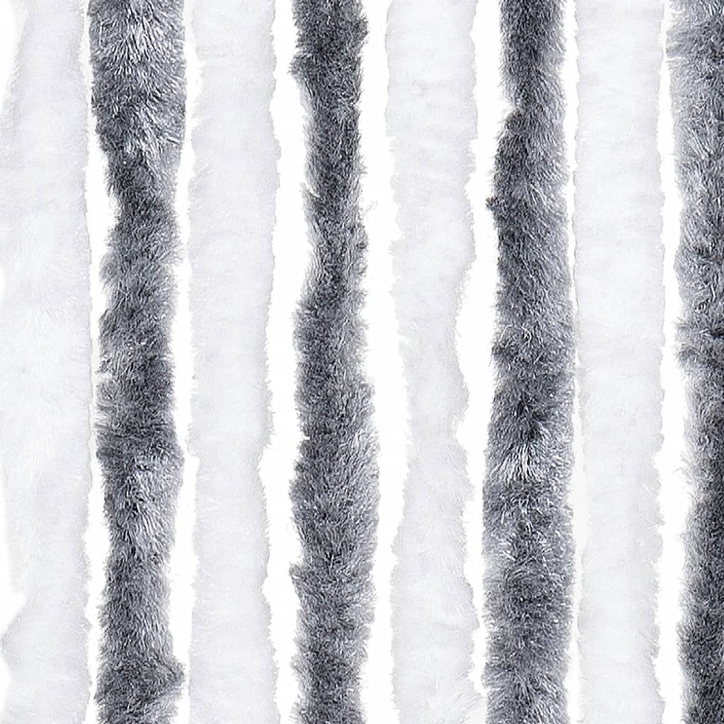 vidaXL Zastor protiv muha sivo-bijeli 100 x 230 cm od šenila