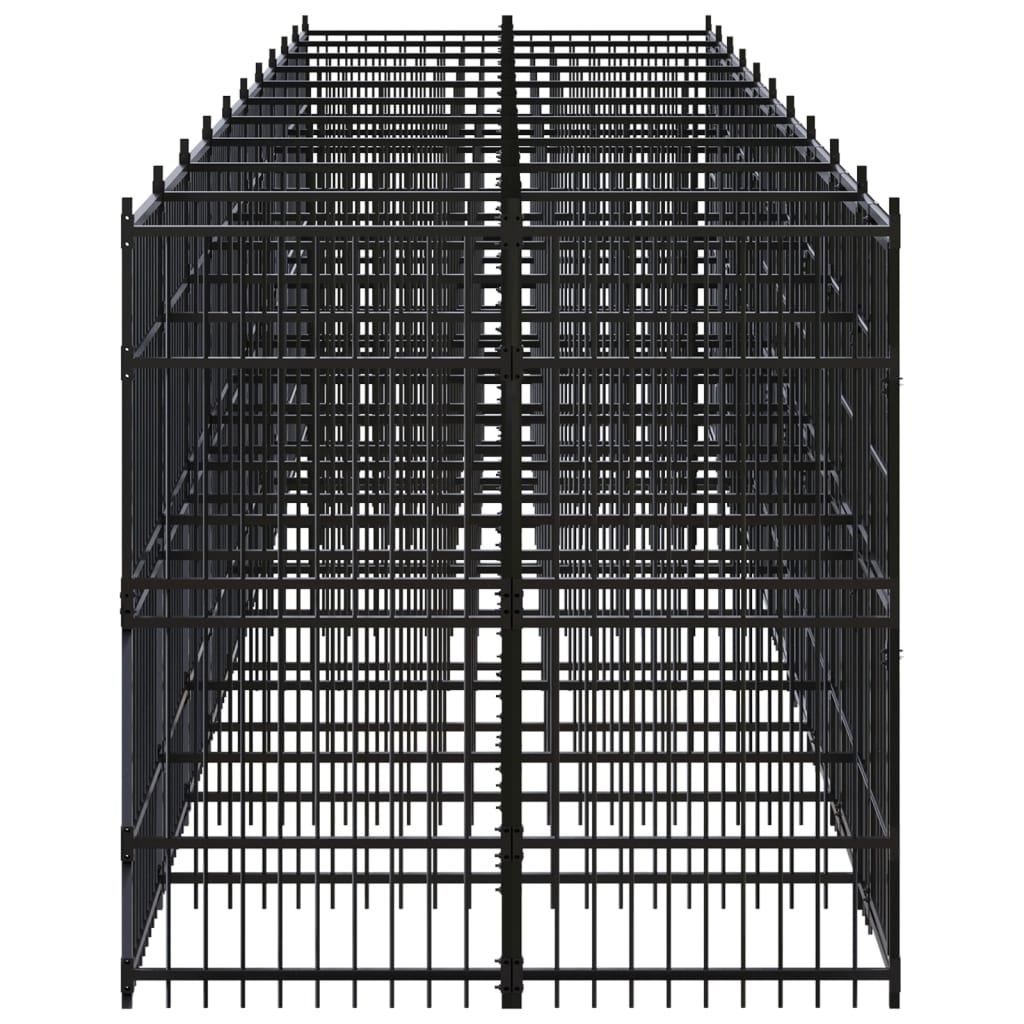 vidaXL Vanjski kavez za pse čelični 18,43 m²
