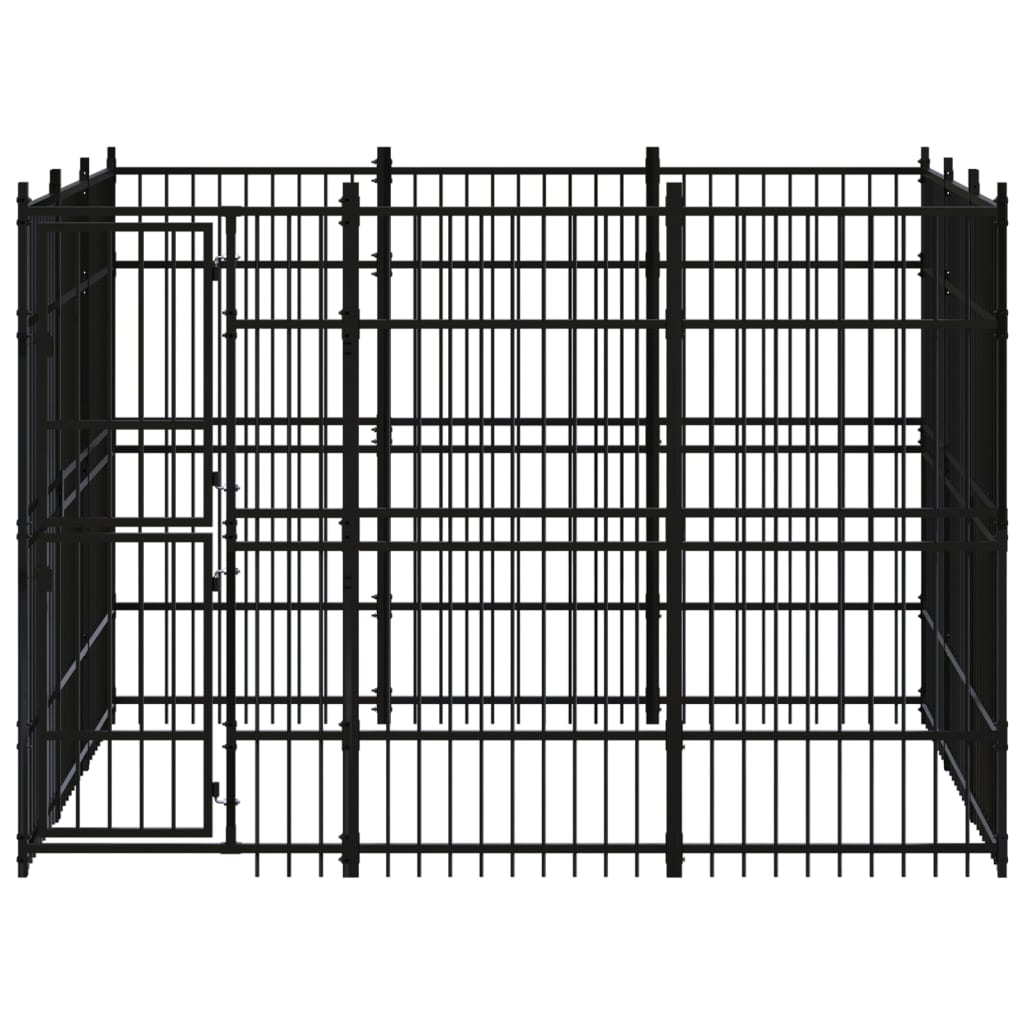 vidaXL Vanjski kavez za pse čelični 8,29 m²