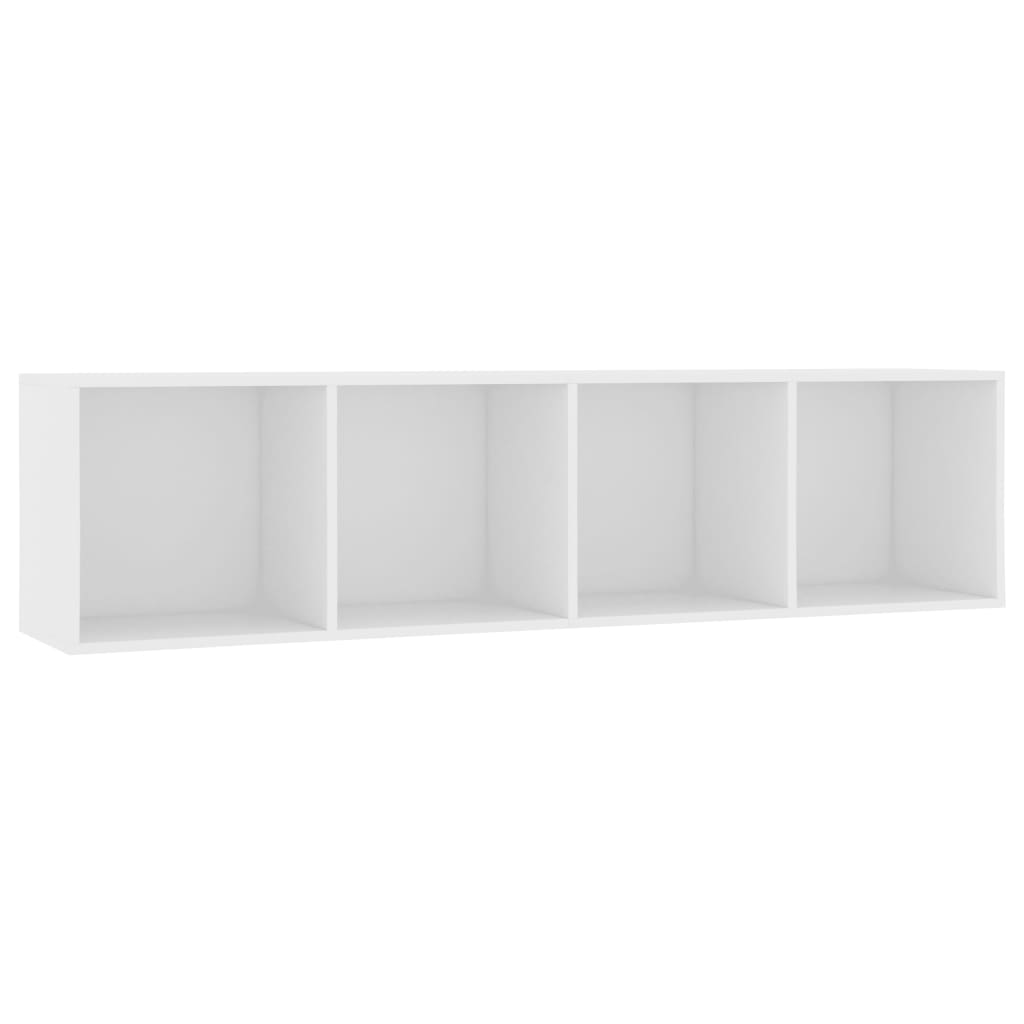 vidaXL Ormarić za knjige/TV bijeli 143 x 30 x 36 cm