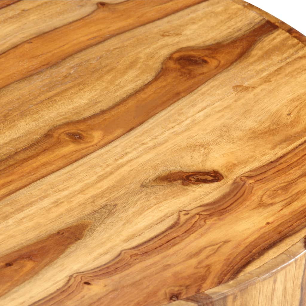 vidaXL Okrugli stolić za kavu 65 x 30 cm od masivnog drva šišama