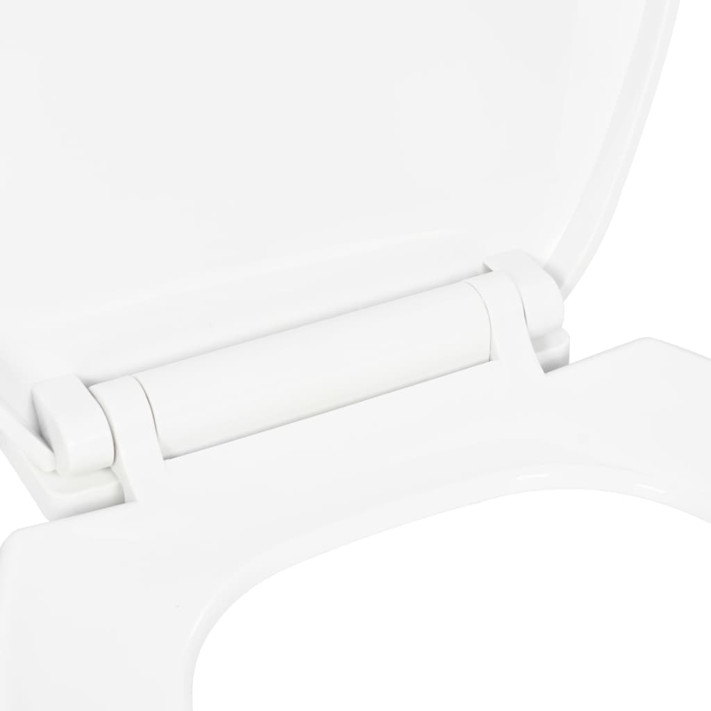 vidaXL Toaletna daska s mekim zatvaranjem i brzim otpuštanjem bijela