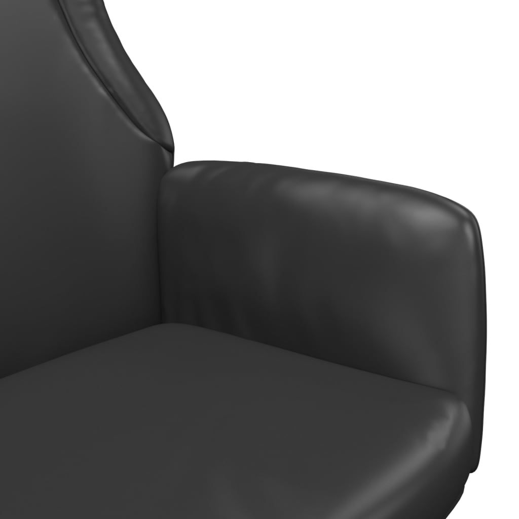 vidaXL Stolica za opuštanje od umjetne kože crna