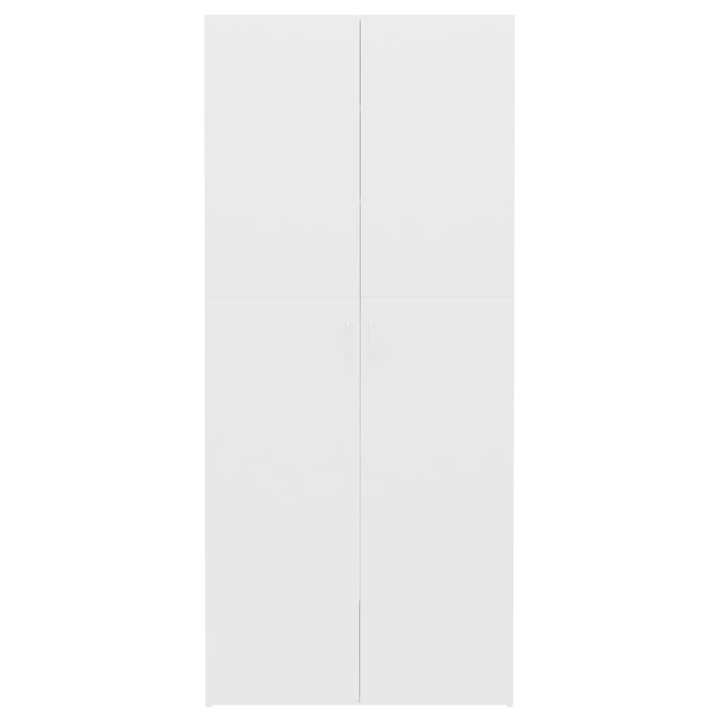 vidaXL Ormarić za cipele bijeli 80 x 35,5 x 180 cm od iverice