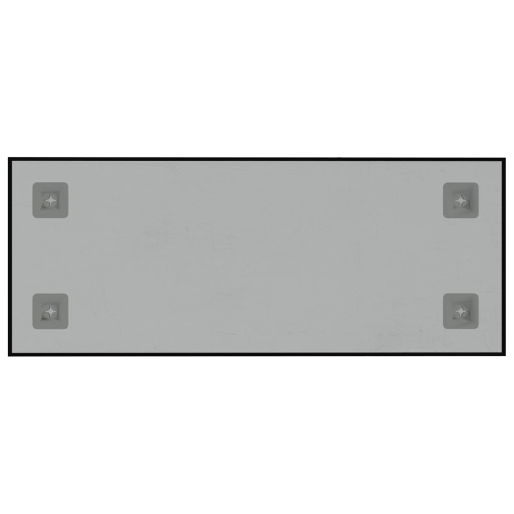 vidaXL Zidna magnetna ploča crna 50 x 20 cm od kaljenog stakla
