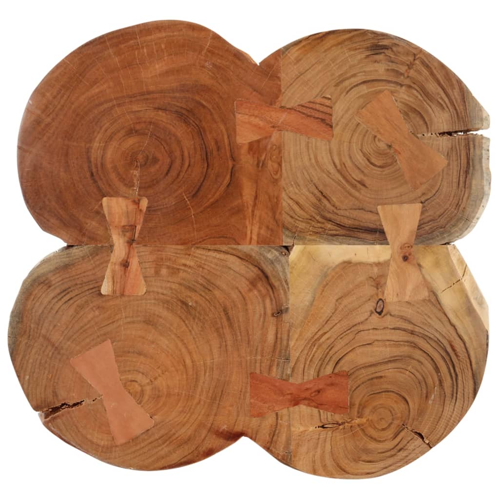 vidaXL Stolić za kavu 36 cm s 4 izrezana debla masivnog drva bagrema