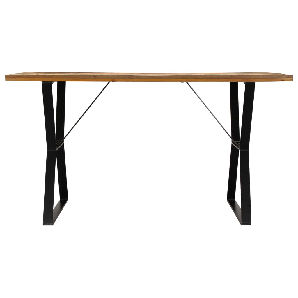 vidaXL Blagovaonski stol od masivnog obnovljenog drva 140 x 80 x 76 cm