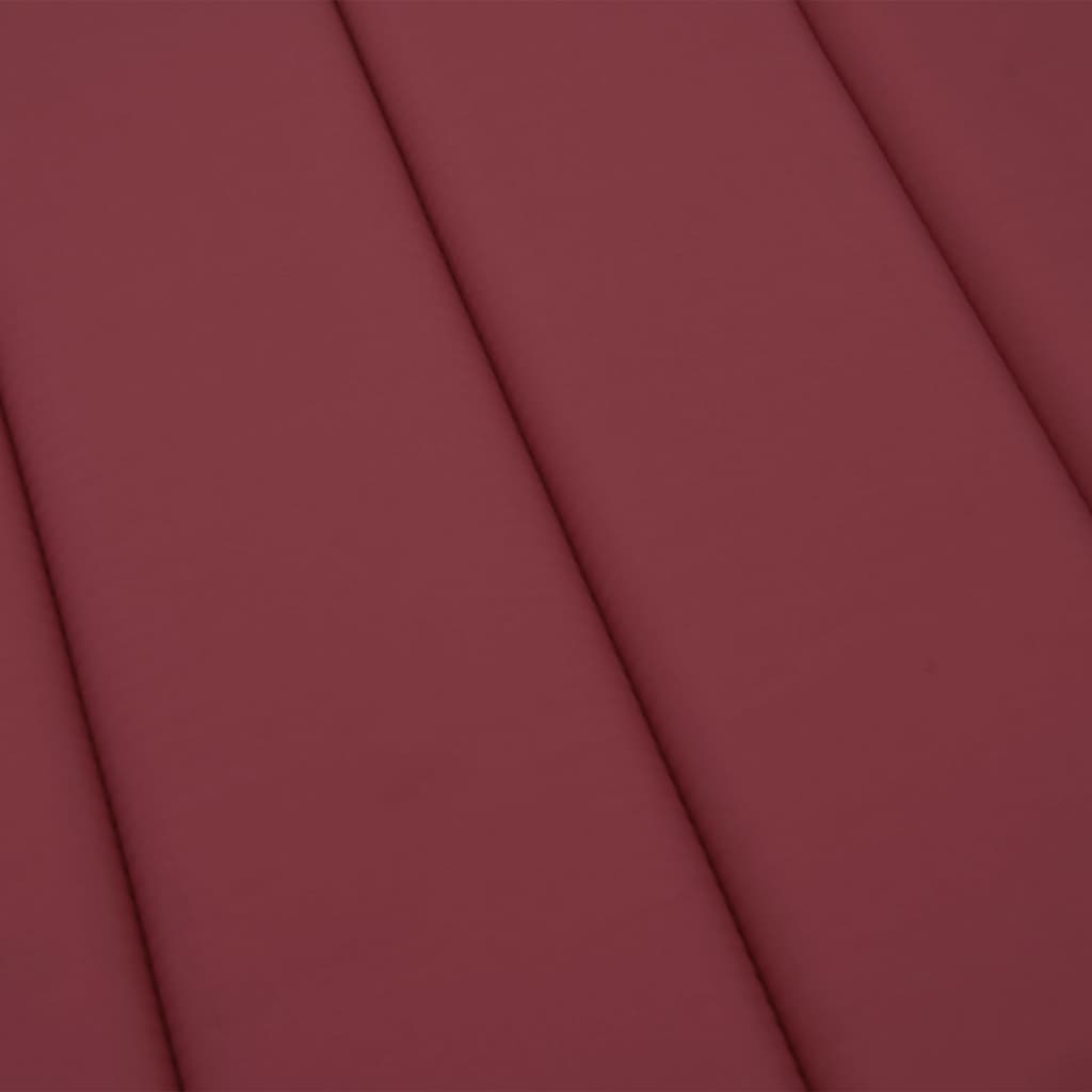 vidaXL Jastuk za ležaljku boja vina 200 x 60 x 3 cm od tkanine Oxford