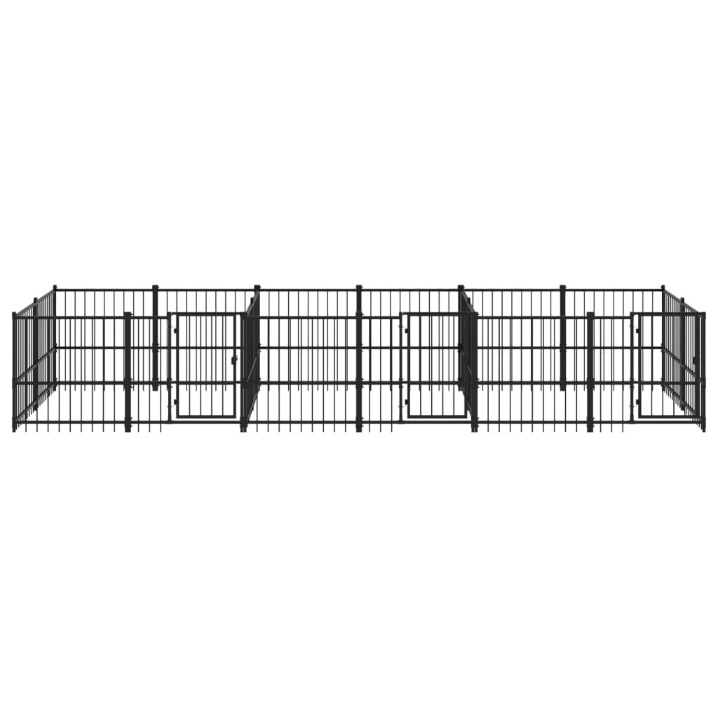 vidaXL Vanjski kavez za pse čelični 11,26 m²