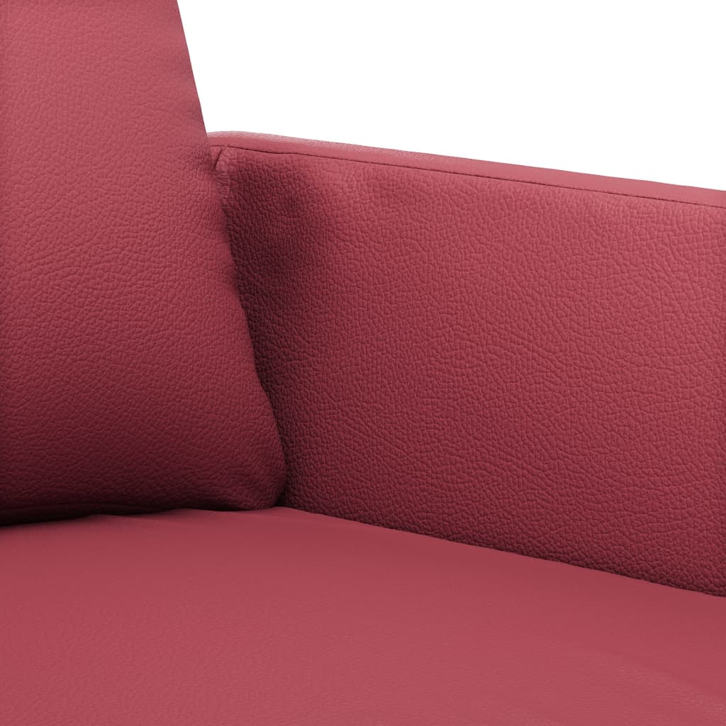 vidaXL Fotelja crvena boja vina 60 cm od umjetne kože