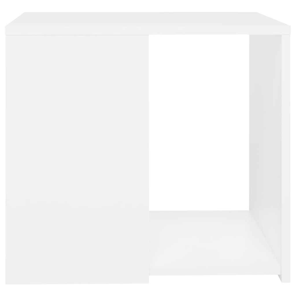 vidaXL Bočni stolić bijeli 50 x 50 x 45 cm od iverice