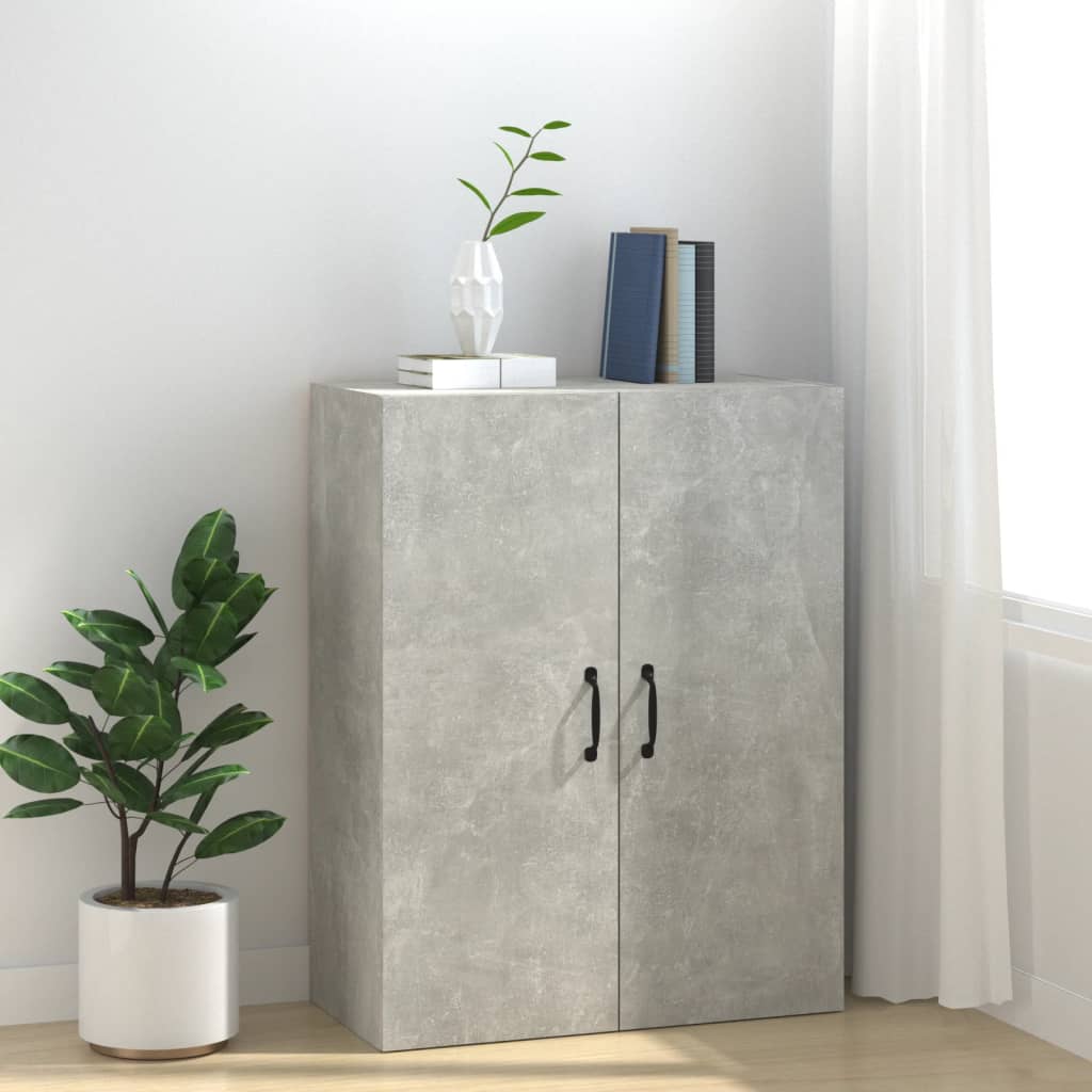 vidaXL Viseći ormarić siva boja betona 69,5x34x90 cm konstruirano drvo