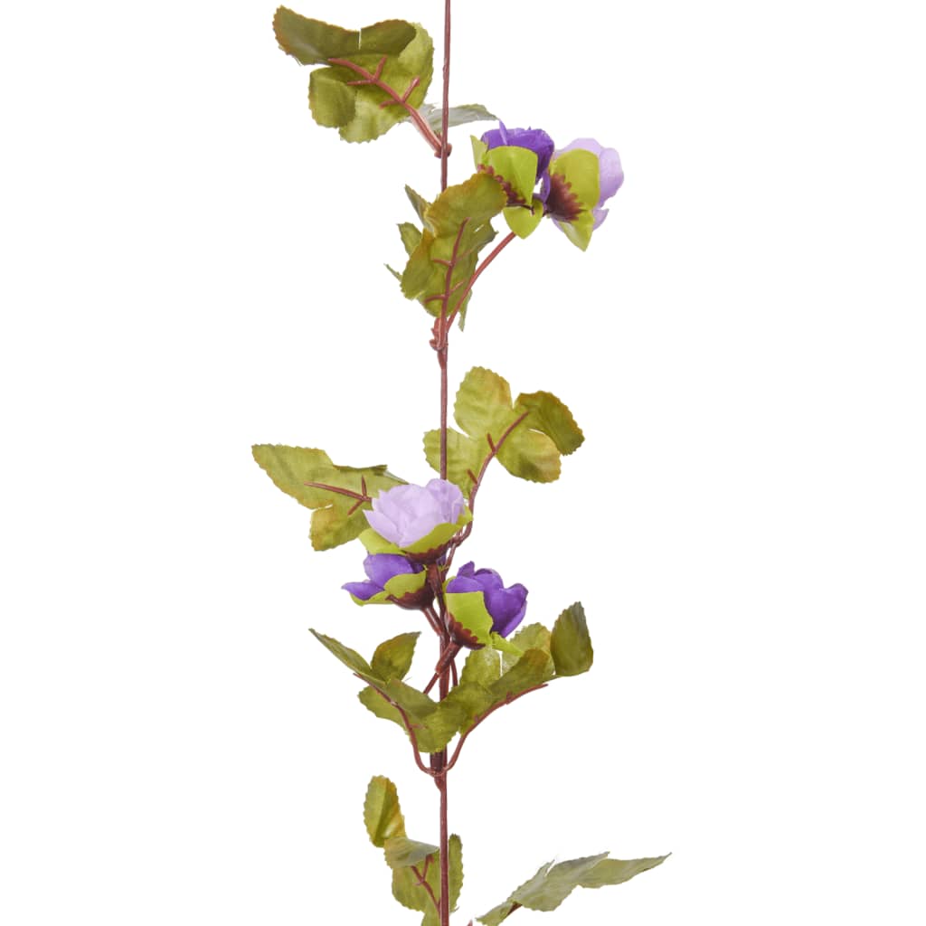 vidaXL Vijenci od umjetnog cvijeća 6 kom svjetloljubičasti 215 cm