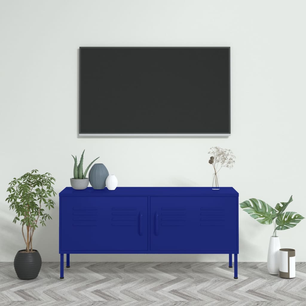 vidaXL TV ormarić modri 105 x 35 x 50 cm čelični