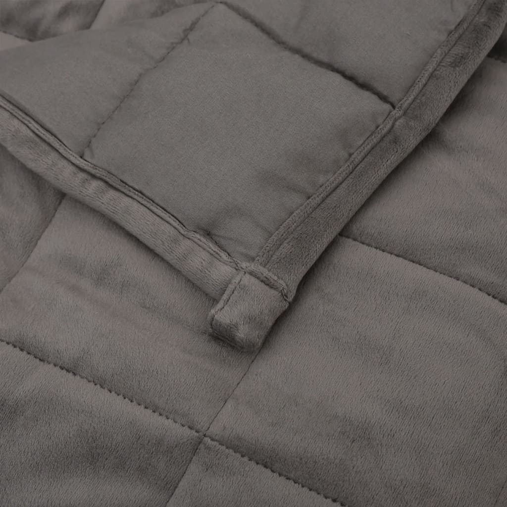 vidaXL Teška deka siva 200x200 cm 13 kg od tkanine