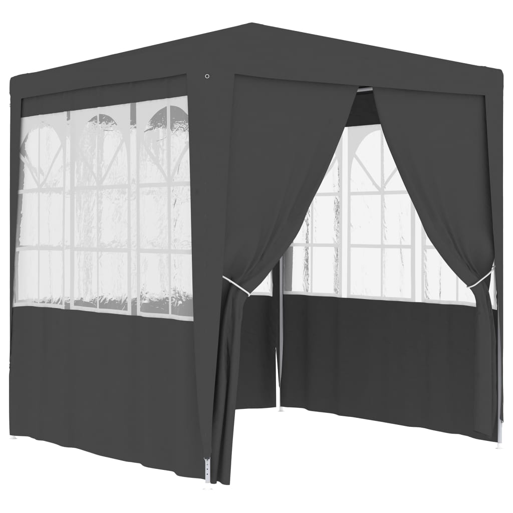 vidaXL Profesionalni šator za zabave 2 x 2 m antracit 90 g/m²