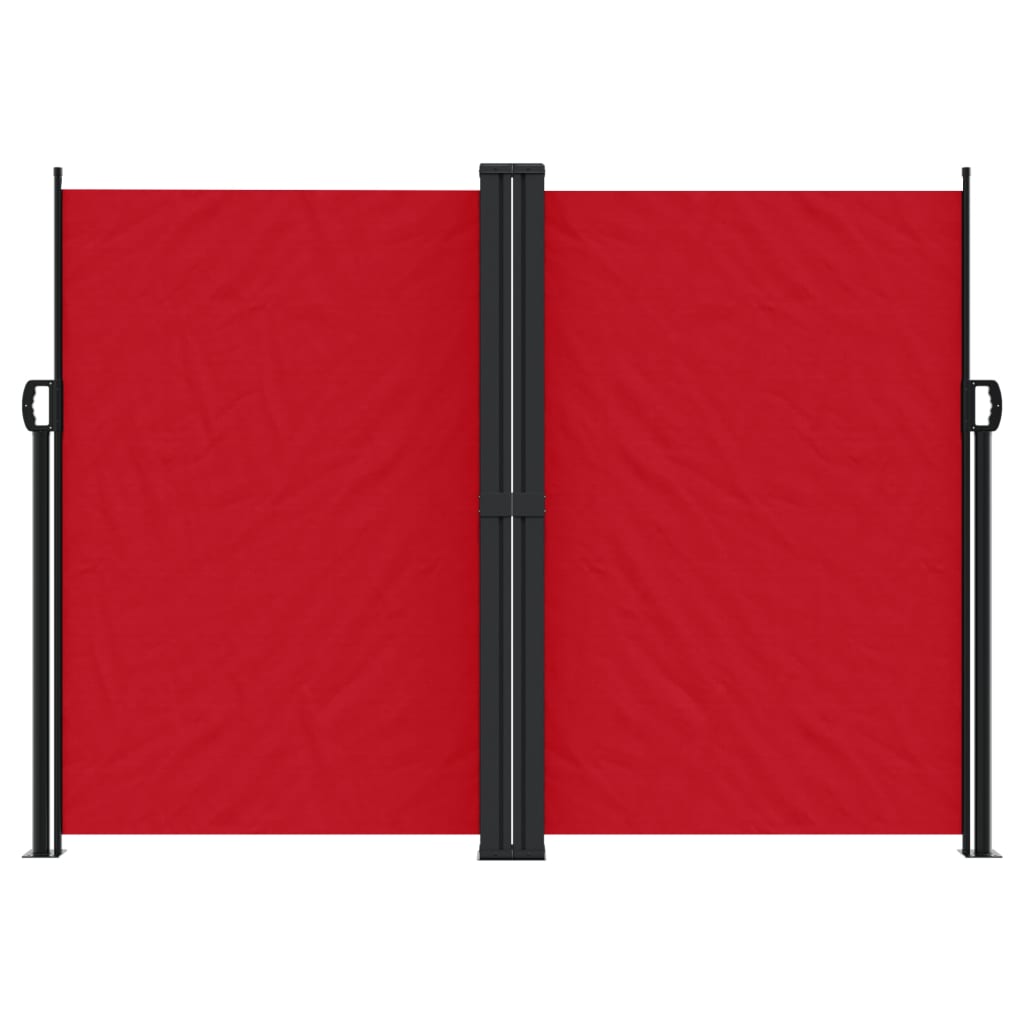 vidaXL Bočna tenda na uvlačenje crvena 180x1200 cm