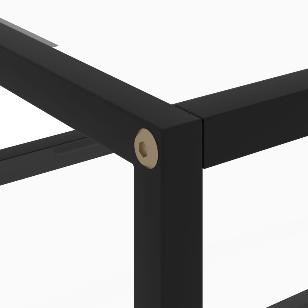 vidaXL Konzolni stol prozirni 50 x 40 x 40 cm od kaljenog stakla
