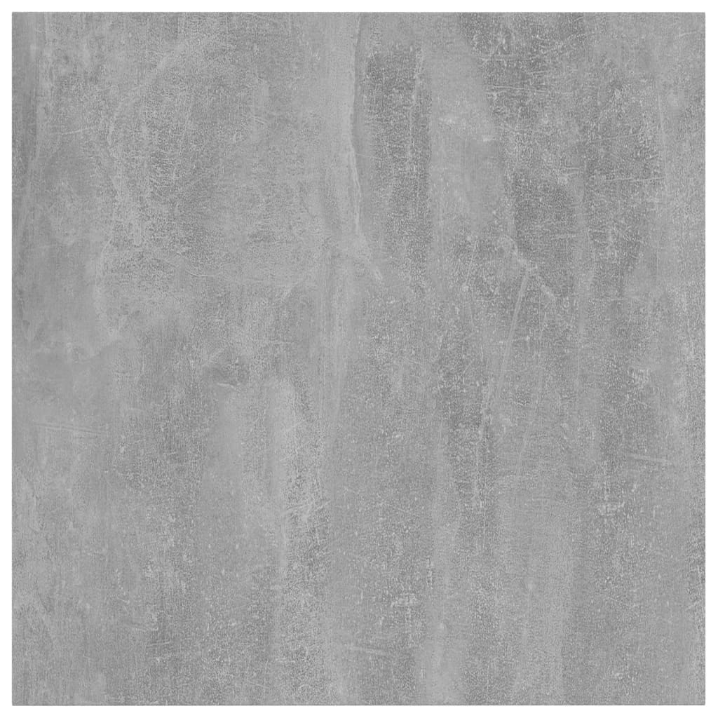 vidaXL Police za knjige 4 kom siva boja betona 40x40x1,5 cm od iverice