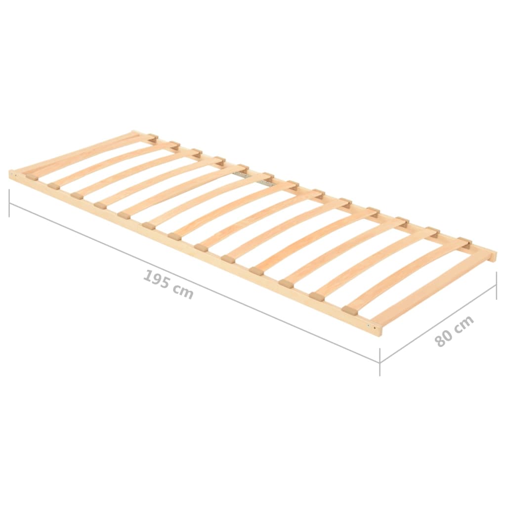 vidaXL Podnica za krevet s 13 letvica 80 x 200 cm