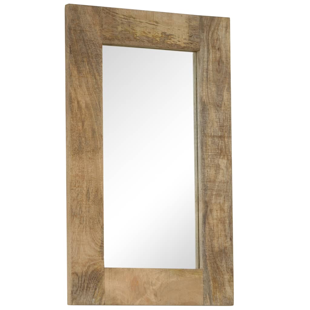 vidaXL Ogledalo od masivnog drva manga 50 x 80 cm