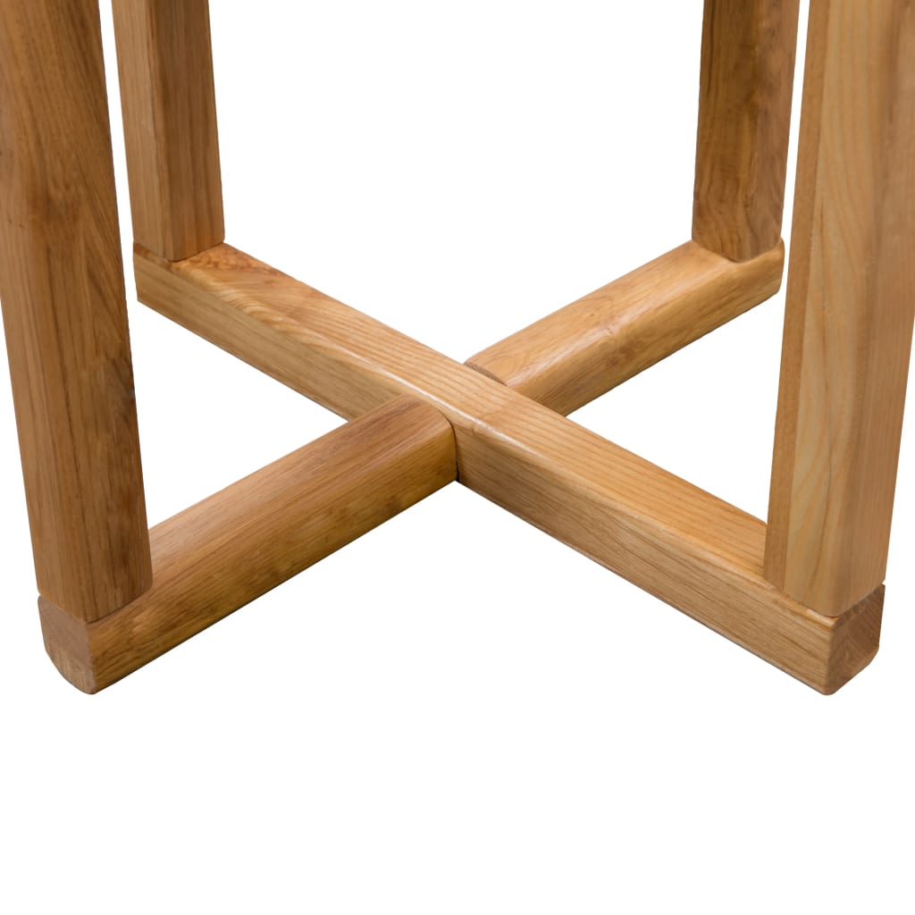 vidaXL Bočni stolić od masivne hrastovine 40 x 50 cm
