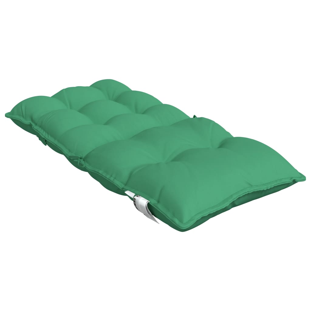 vidaXL Jastuci za stolice s niskim naslonom 2 kom zeleni od tkanine