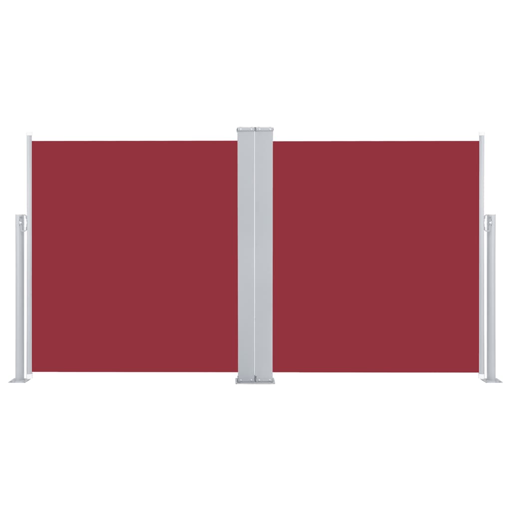 vidaXL Uvlačiva bočna tenda crvena 160 x 600 cm