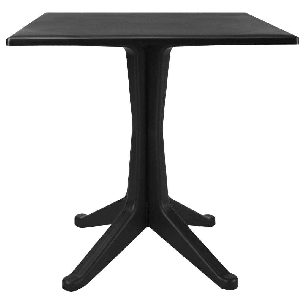 vidaXL Vrtni stol antracit 70 x 70 x 71,7 cm plastični
