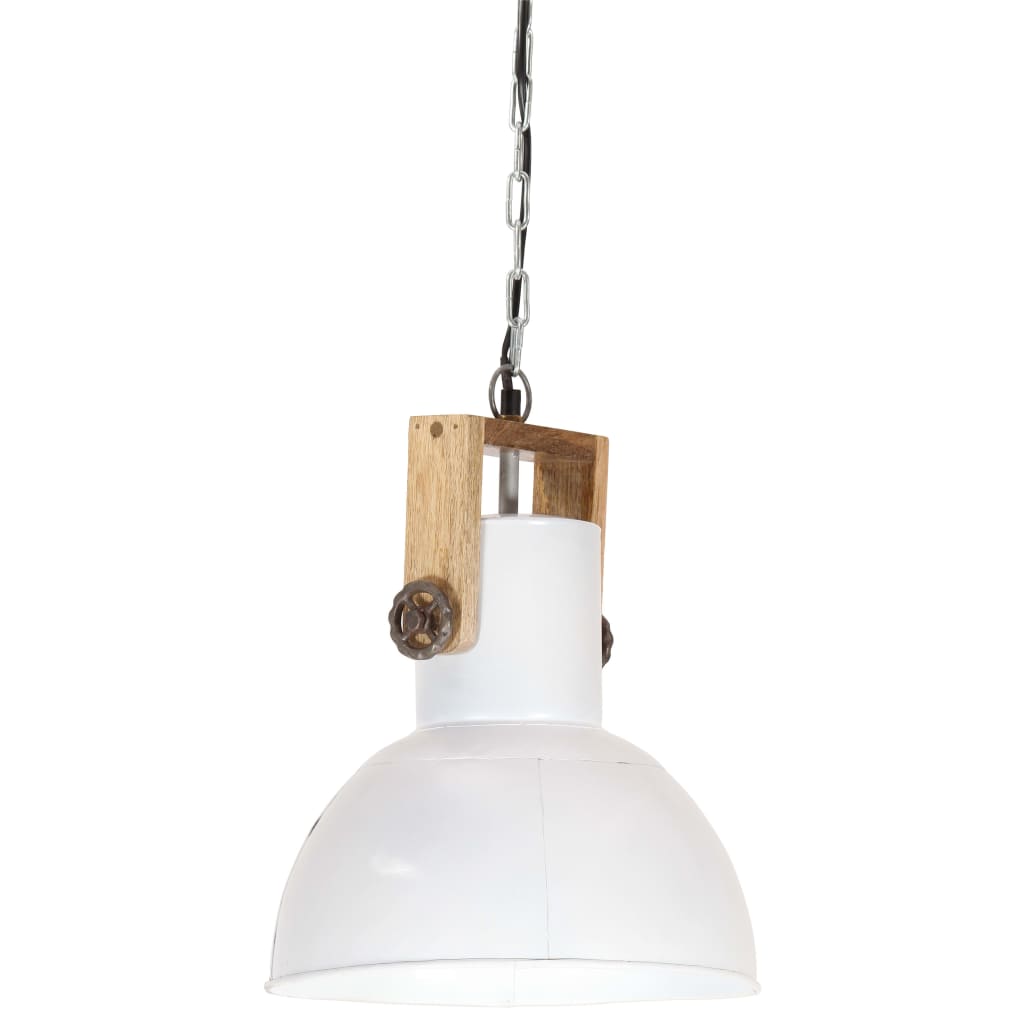 vidaXL Industrijska viseća svjetiljka 25 W bijela okrugla 32 cm E27