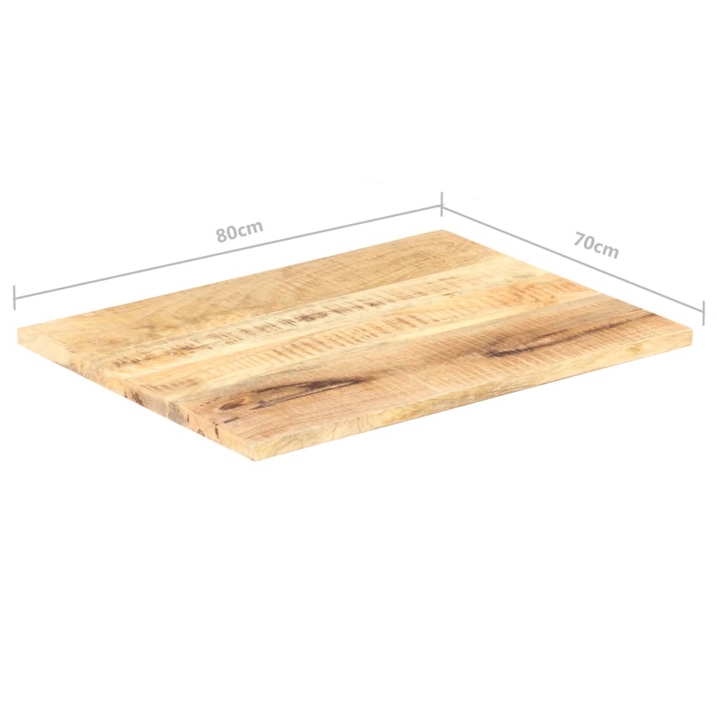 vidaXL Stolna ploča od masivnog drva manga 25 - 27 mm 80 x 70 cm