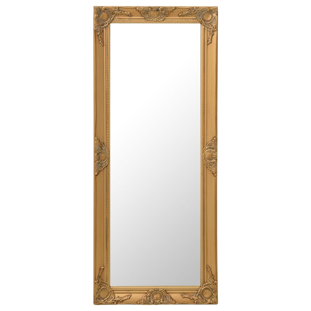 vidaXL Zidno ogledalo u baroknom stilu 50 x 120 cm zlatno