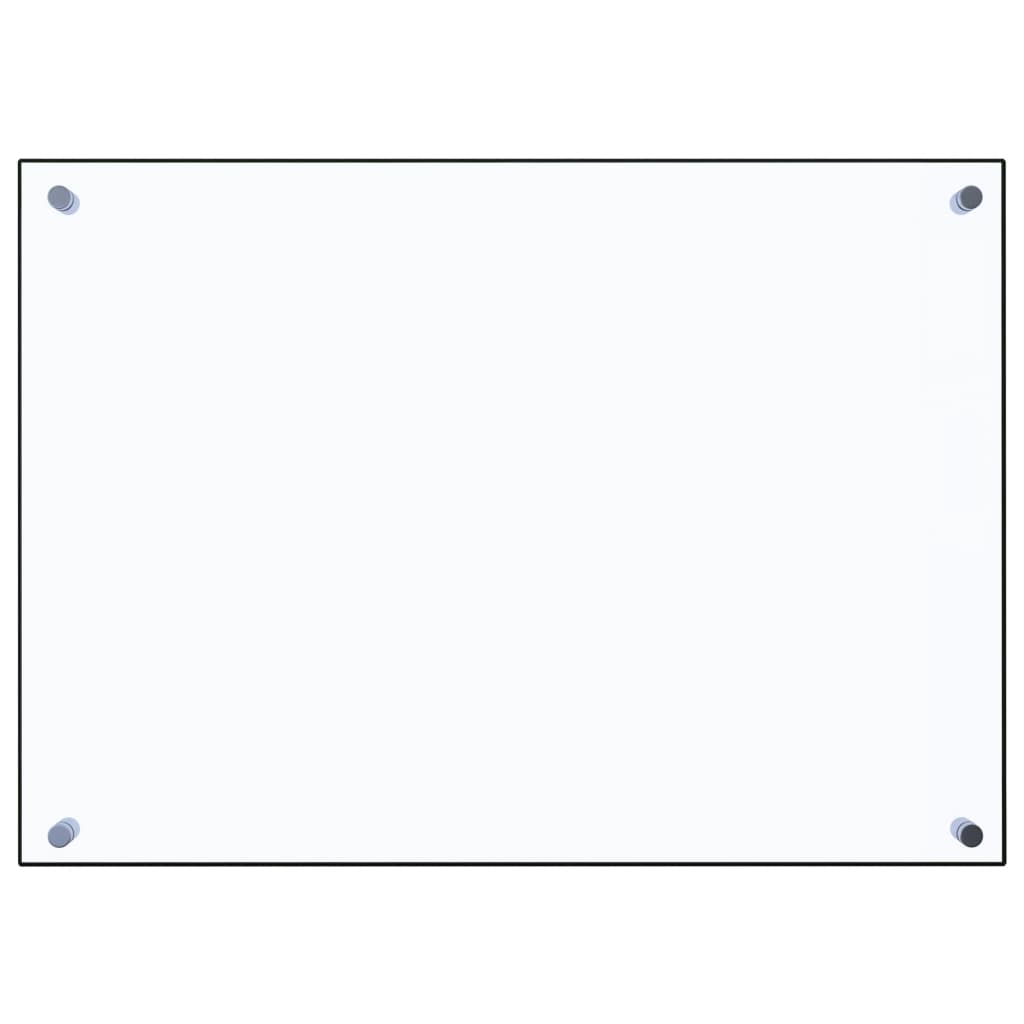 vidaXL Kuhinjska zaštita od prskanja prozirna 70x50 cm kaljeno staklo