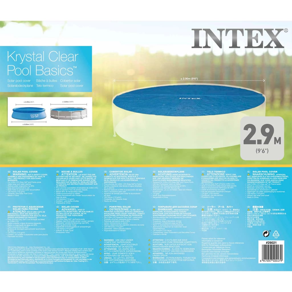 Intex solarna navlaka za bazen okrugla 305 cm 29021