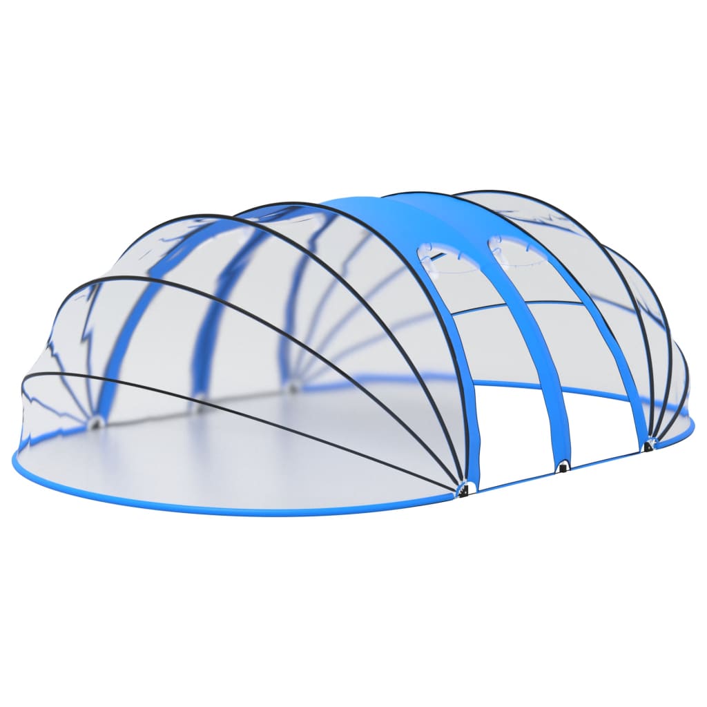vidaXL Bazenska kupola ovalna 620 x 410 x 205 cm