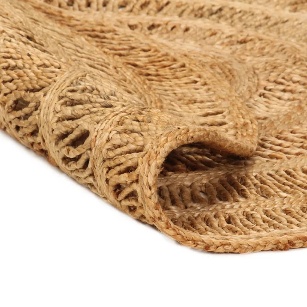 vidaXL Ukrasni ručno pleteni tepih od jute 180 cm okrugli