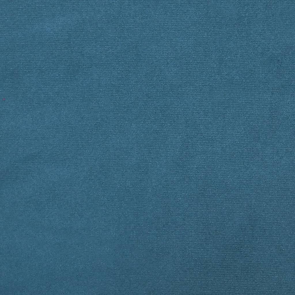 vidaXL Trosjed s jastucima plavi baršun