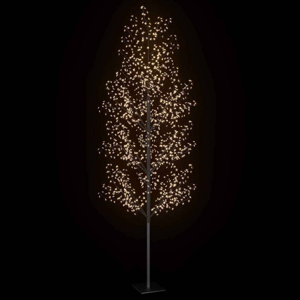 vidaXL Božićno drvce s 1200 LED žarulja toplo bijelo svjetlo 400 cm
