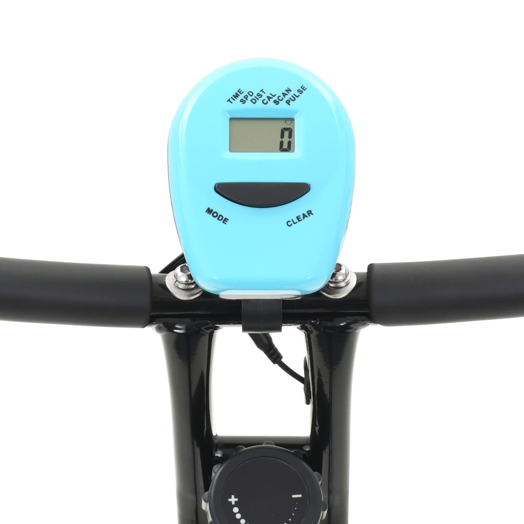 vidaXL Magnetski bicikl za vježbanje s mjerenjem pulsa crno plavi