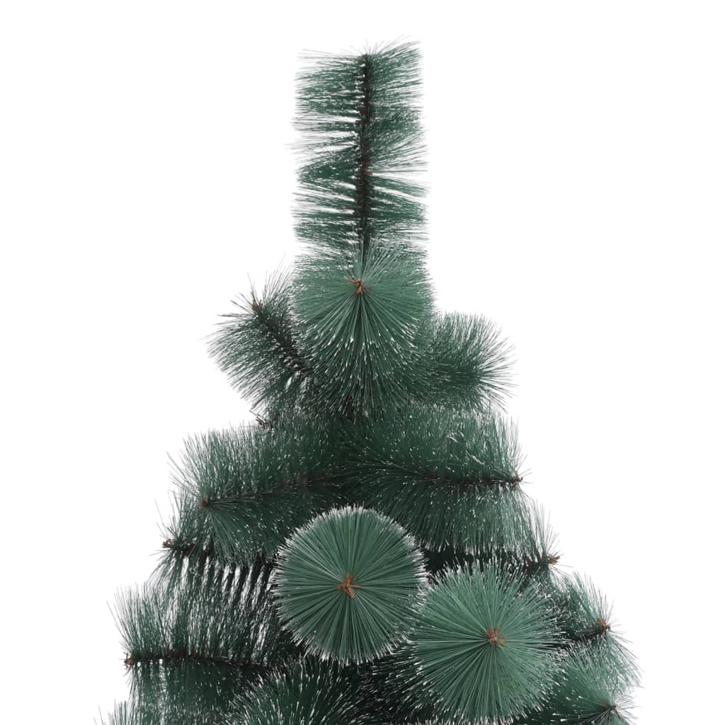 vidaXL Umjetno osvijetljeno božićno drvce zeleno 150 cm PVC i PE