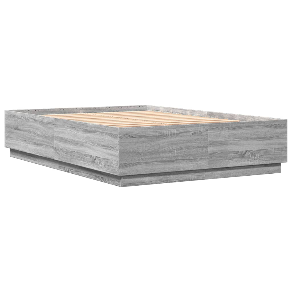 vidaXL Okvir za krevet boja hrasta 150x200 cm od konstruiranog drva