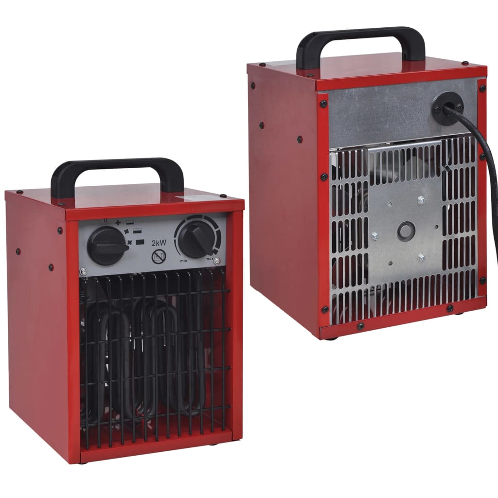 Prenosivi industrijski električni grijač s ventilatorom 2 kW 100 m³/h